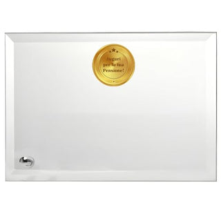 Placa de cristal de pensión personalizada | Regalo para pensionistas