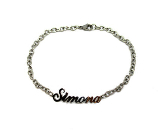 Bracciale Maglia a Catena con nome Simona