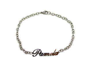 Pulsera de eslabones con nombre Pamela