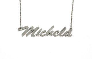 Collar de eslabones con nombre Michela