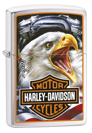 Encendedor Zippo Silver con Harley-Davidson Eagle