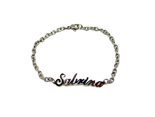 Bracciale Maglia a Catena con nome Sabrina