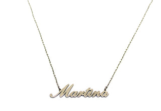 Collar de eslabones con nombre Martina