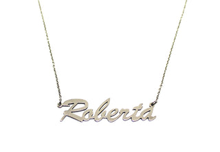 Collar de eslabones con nombre Roberta