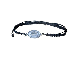 Bracciale milan corda con stemma acciaio