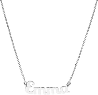 Collar de plata con nombre Emma