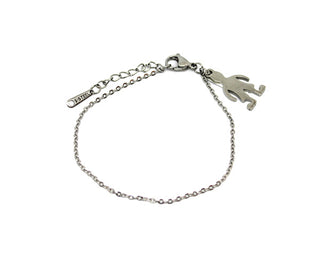 Bracciale Donna Maglia a Catena fine con Charm Bimbo