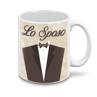 Tazze regalo per Coppia di Sposi | Regalo di Matrimonio | Idea regalo per Sposo e Sposa | Tazze per Coppia in Ceramica