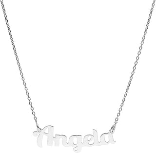 Collar de plata con nombre Ángela