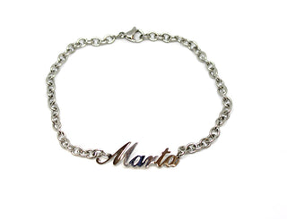 Pulsera de eslabones con nombre Marta