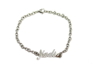 Pulsera de eslabones con nombre Nadia