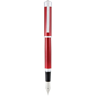 Stilografica Monteverde Rossa con dettagli Silver