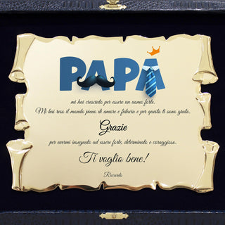 Targa Regalo Papà Personalizzata