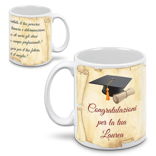 Tazza regalo per Laurea | Regalo di Laurea | Idea per Laureato e Laureata | Tazza Laurea in Ceramica