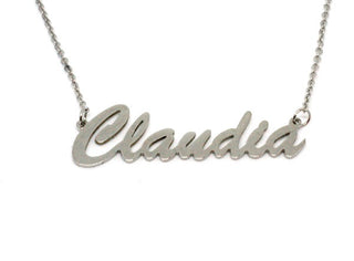 Collana Maglia a Catena con nome Claudia