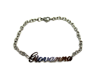 Bracciale Maglia a Catena con nome Giovanna