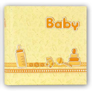 Álbum 24x24 cm 20 hojas Baby Amarillo Naranja