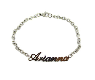 Bracciale Maglia a Catena con nome Arianna