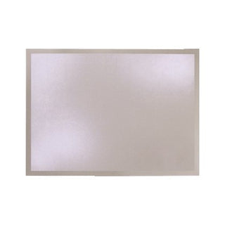 Plato de Plata Rectangular 13x8.5 con borde brillante