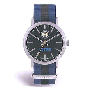 Reloj Inter con esfera de tela negra