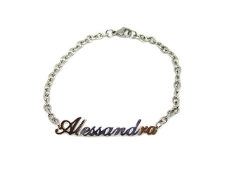 Pulsera de eslabones con nombre Alessandra