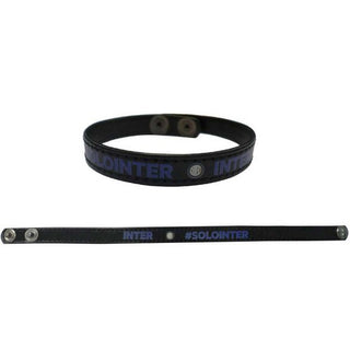 Bracciale Inter in similpelle nero a fascia