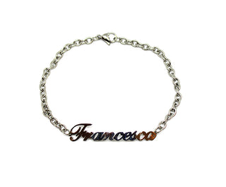 Bracciale Maglia a Catena con nome Francesca