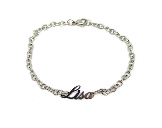 Bracciale Maglia a Catena con nome Lisa