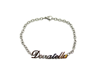 Bracciale Maglia a Catena con nome Donatella