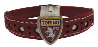 Pulsera Torino en símil piel con escudo