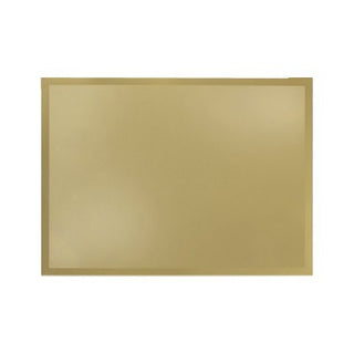 Plato Oro Rectangular 13x8.5 con borde brillante