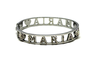 Bracciale Rigido Cristalli con nome Maria