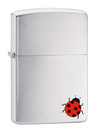 Accendino Zippo Silver con Coccinella piccola