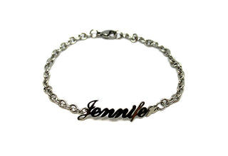 Pulsera de eslabones con nombre Jennifer