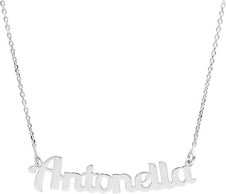 Collar de plata con nombre Antonella