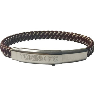 Pulsera trenzada Torino con placa