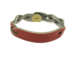 Bracciale Donna in Cuoio Marrone Chiaro a fascia Small