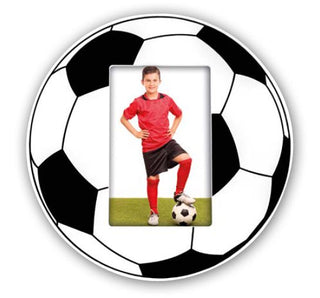 Cornice "Football Vertical" 10x15 Pallone Legno