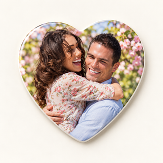 Calamita con foto in ceramica – Cuore 6,6 × 6,4 cm – copertina