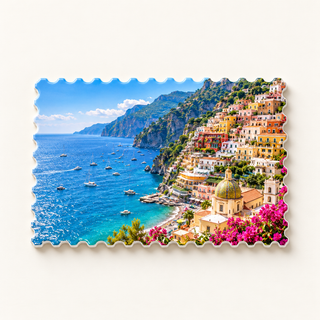 Calamita con foto in ceramica – Francobollo 6,5 × 4,5 cm – copertina