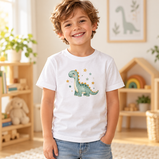 Maglietta bambino personalizzata in cotone bianca – 1-2 anni – ambientata