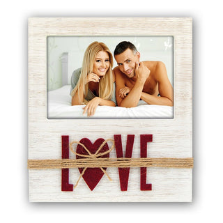 Corice "Luana" 10x15 Legno con scritta Love Rossa