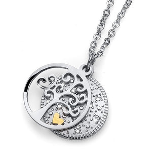 Collana albero vita steel CZ swarovski