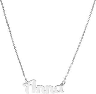 Collar de plata con nombre Anna