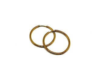 Orecchini a Cerchio Gold 2,5 cm di Diametro