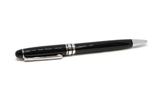 Biro Nera Lucida con dettagli Silver