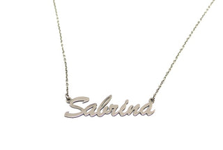 Collar de eslabones con nombre Sabrina