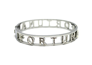 Bracciale Donna Rigido Scritta Fortuna