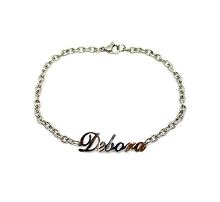 Bracciale Maglia a Catena con nome Debora