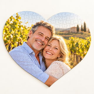 Puzzle fotografico a cuore A3 – 38,5 × 27 cm